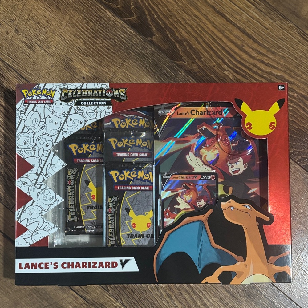 Pokemon celebrations lance’s Charizard trading card set